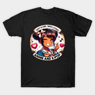 Afro Anime K-Pop Love - African American Fan T-Shirt